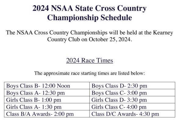 Good Luck at State XC!