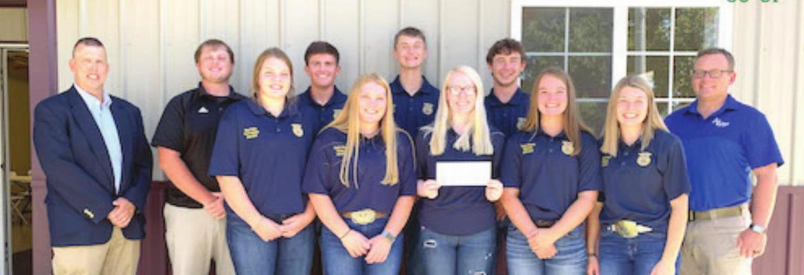 Arapahoe FFA Chapter receives donation from Ag Valley Co-op, Land O’ Lakes and Co Bank