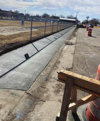 Concrete projects at arapahoe school