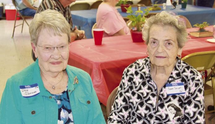 May 23rd Holbrook High School held their annual Alumni Banquet at the Holbrook City Building. 40 people gathered and all had an enjoyable evening. Save The Date: Next year Holbrook Alumni will be held on May 29, 2027. (Above) Class of 1956: 70 years. Dolores (Remington) Glanzer, Joan (Sayer) Richiter.