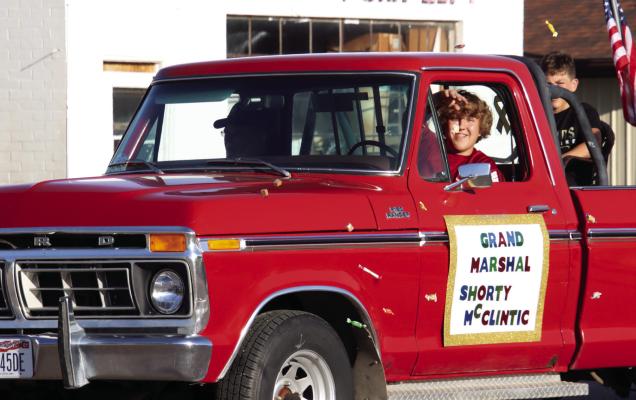 Amongst the heat and sunshine, Holbrook Days provided some fun between a parade, downtown entertainment and, of course, the annual River Rat Volleyball Tournament. Pictured above is the escort for Parade Grand Marshal, Short McClintic, who is driven by his grandson, Wyatt. More photos can be found on Pages B2 and B3.