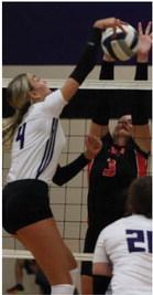 Southern Valley’s Adi Hunt is blocked by Cambridge’s Mallory Springer.