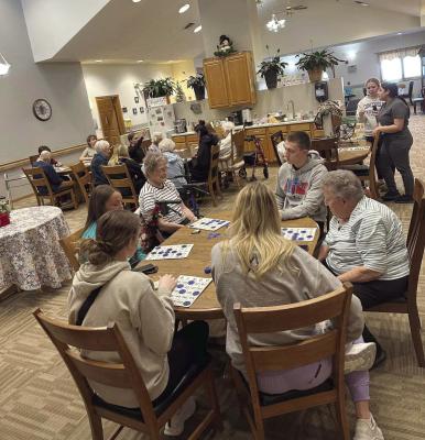 Medicine Valley students visit Senior Living Choices