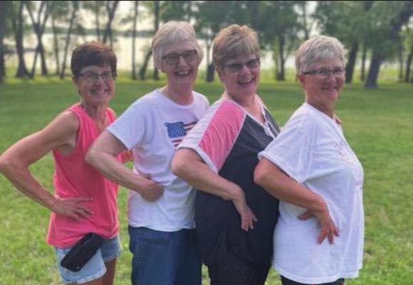 The Wendland family get-together was held recently and the Wendland sisters, Lana Hilker, Vicki Warner, Ida Soncksen and Kate Meyers joined other family members at the Cambridge Lake for some fun activities, camping and fishing.