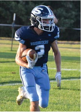 Southwest’s Mitchel Stritt rushed for a touchdown at Creek Valley last week.