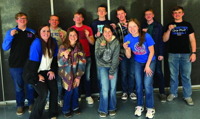 The Medicine Valley High School Quiz Bowl team won the ESU #15 Quiz Bowl Tournament qualifying them for the State Tournament