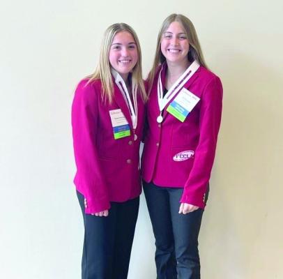 Kori and Brenna competed in FCCLA State STAR competition and received runner up and qualified for Nationals.