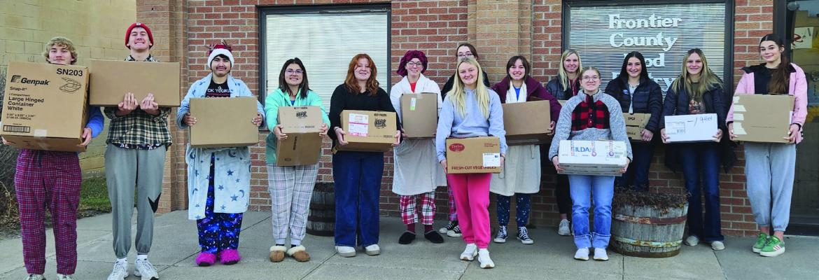 Maywood NHS sponsor school-wide food drive