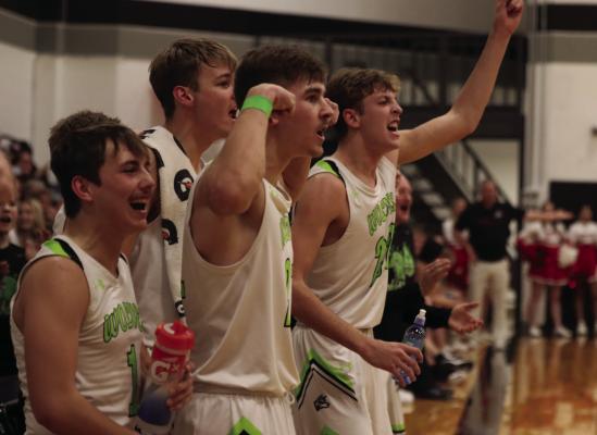The “bench” loves the play of those on the floor as Maywood-Hayes Center downed Potter-Dix Saturday.