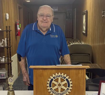 Roger Brougham honored as Rotarian of the Quarter