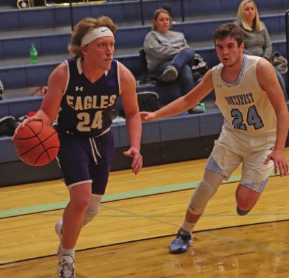 Southern Valley’s Isaak McPhillamy drives past a Southwest defender Tuesday.
