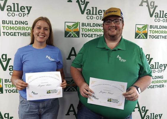 Marketing Intern Megan Amos and Agronomy Operations Intern Jasper Hunt