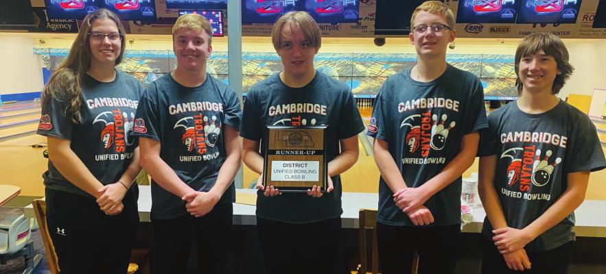 Arapahoe/Cambridge Unified Bowling team finishes district runner-up