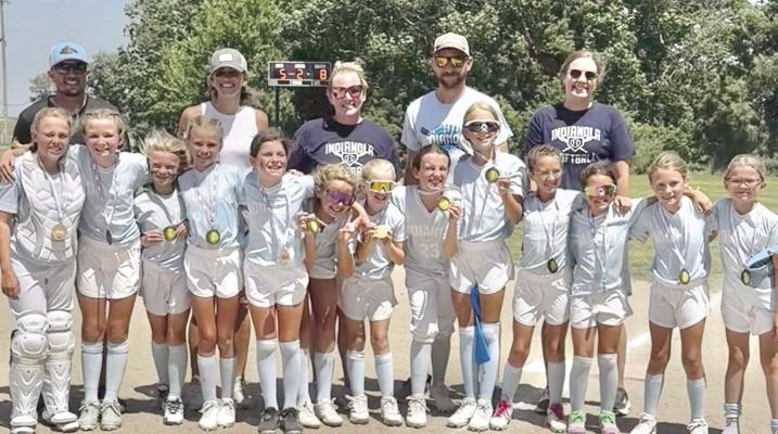 Indianola 10U sofball team finished in 3rd place Congratulations to the Indianola girls 10 U softball team for finishing in 3rd Place in the League Tournament over the weekend.