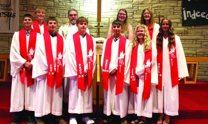 Confirmation held at trinity Lutheran Church