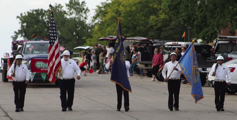 OXFORD - The colors were presented by members of American Legion Post 219 of Oxford to start Friday evenings parade, themed Hometown Heroes, during the 68th Turkey Days celebration this past weekend. More photos from the celebration can be found on Pages B2 and B3.