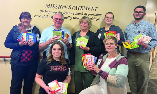 Arapahoe Public Library donates books to tri Valley Health