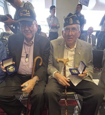 Korean War Veterans honored at ceremony at Memorial Stadium