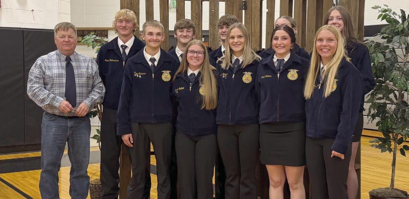 Maywood FFA elected new officers Monday night at their annual banquet.