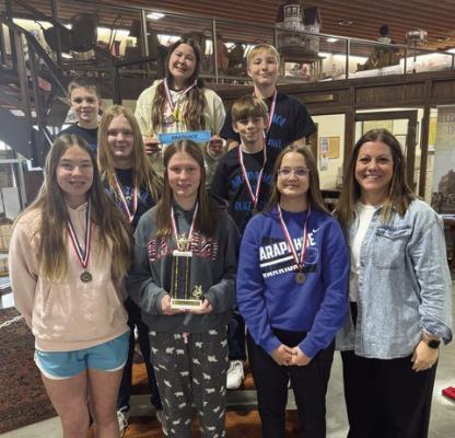 Arapahoe Middle School takes third at ESU #11 Quiz Bowl