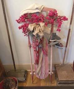 Old Fashion Christmas decorations placed at Buffalo Bill Ranch