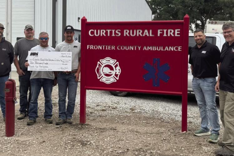curtis Volunteer Fire Department receives grant from black hills energy for 2026