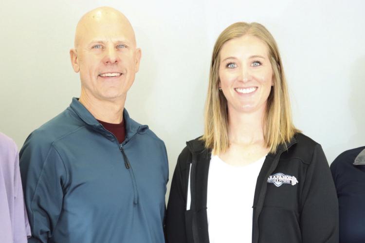 Alli McInturf and her staff ready for patients at what will now be called Cambridge Rehab and Fitness. McInturf will be the new owner of Arapahoe Rehab and Fitness and Cribelli PT. Pictured are Marte Rich, Adam Cribelli, and Pam Reese.