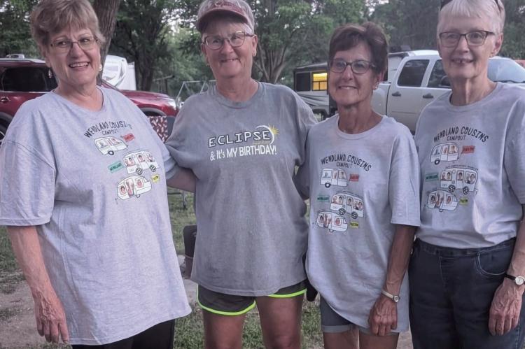 Wendland sisters (l-r) Ida Soncksen, KateMeyers, Lana Hilker and Vicky Warner.