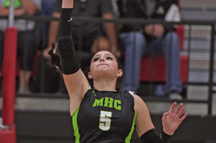 MHC’s Jaylee Sellers had a double-double of 20 assists and 11 digs in a victory over Perkins County.