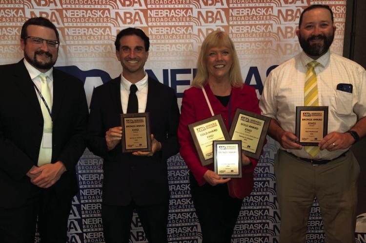 Pictured left to right: NTV News Director Christian Wagner, NTV Sports Reporter Randy Silver, NTV Reporter Ginger ten Bensel, NTV Chief Meteorologist Tim Reith.