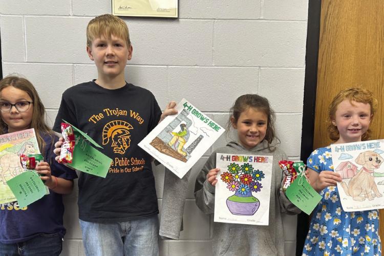 Furnas County 4-H Council sponsors 4-H month Coloring Contest