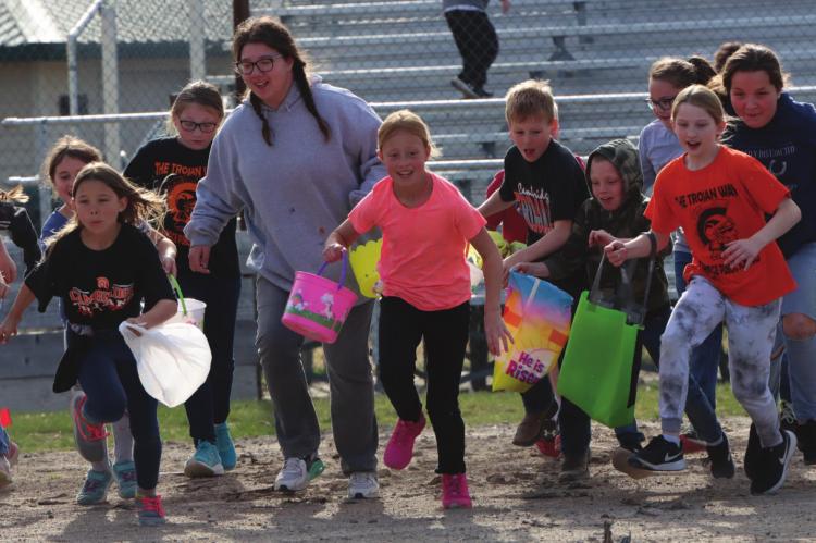 Ready, set...go! Over a hundred enjoy Cambridge Easter Egg Hunt