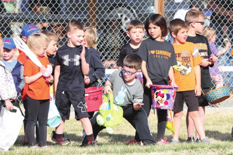Ready, set...go! Over a hundred enjoy Cambridge Easter Egg Hunt