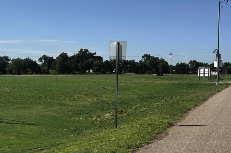 The proposed site for Cambridge’s new fire barn south of Highway 6/34 on the west side of Cambridge.