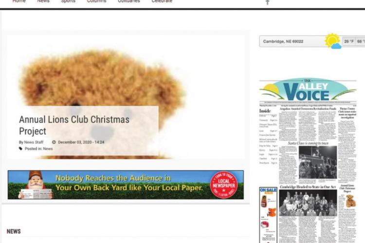 The Valley Voice goes online!