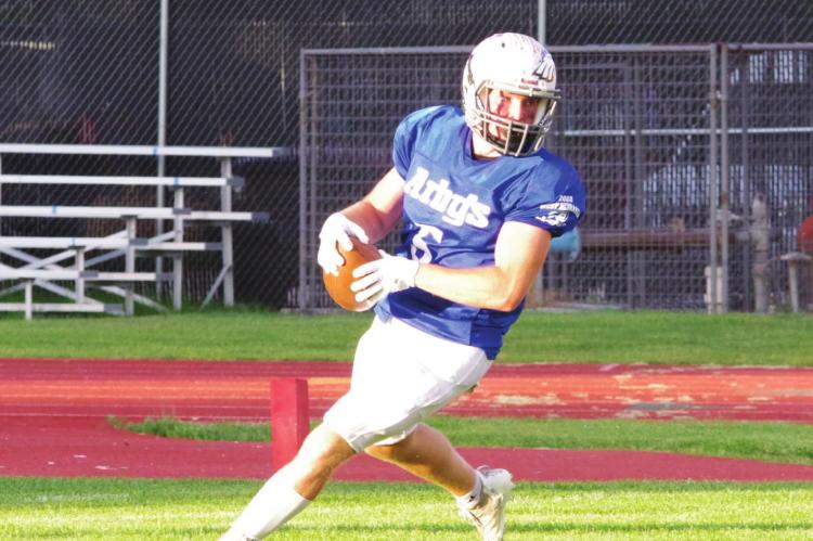 SCOTTSBLUFF - Cooper Ray led the East team with a pair of touchdowns of the night for the team at the West Nebraska All-Star Football Game in Scottsbluff this weekend.