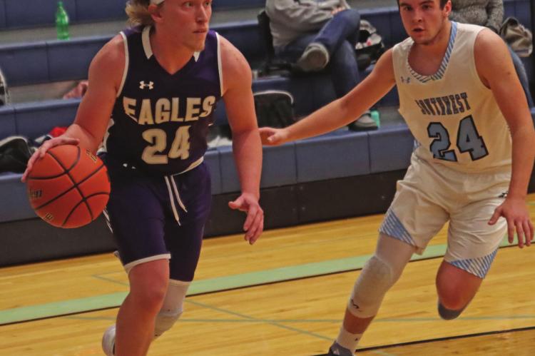 Southern Valley’s Isaak McPhillamy drives past a Southwest defender Tuesday.