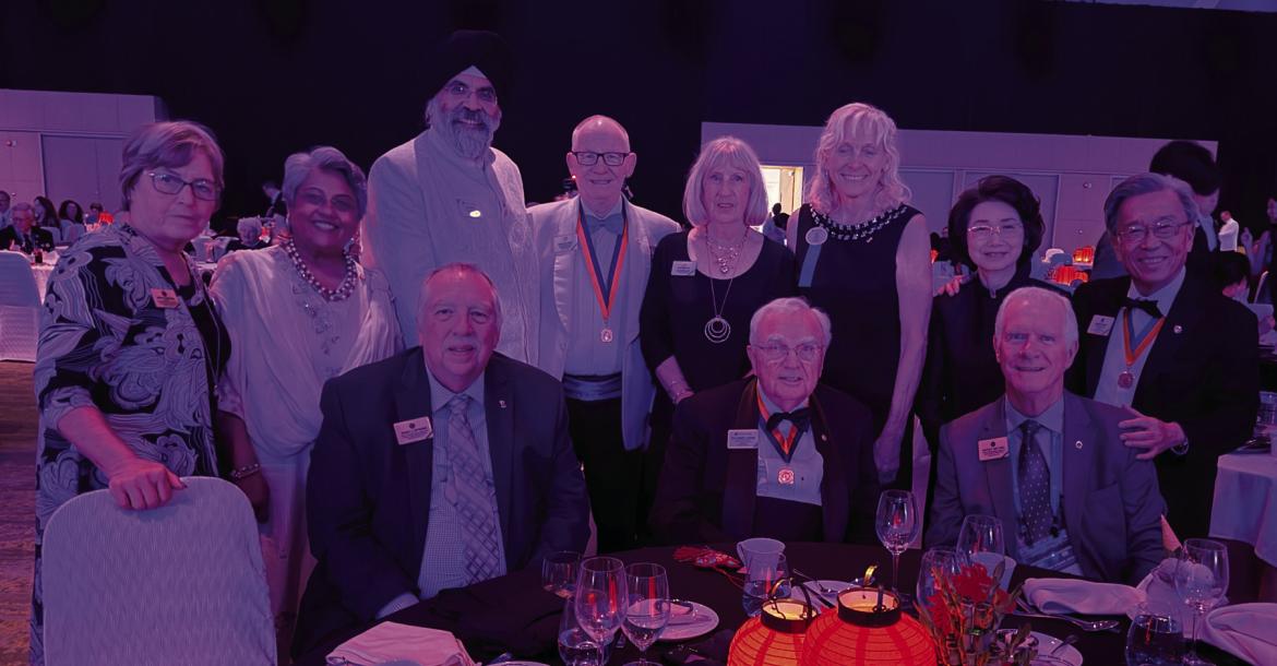 At a Lions International Dinner in Hong Kong in July, Randy and Kathy Heitmann of Cambridge were joined by friends from India, Thailand and New Zealand as well as others from the States.
