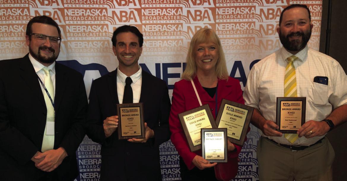 Pictured left to right: NTV News Director Christian Wagner, NTV Sports Reporter Randy Silver, NTV Reporter Ginger ten Bensel, NTV Chief Meteorologist Tim Reith.