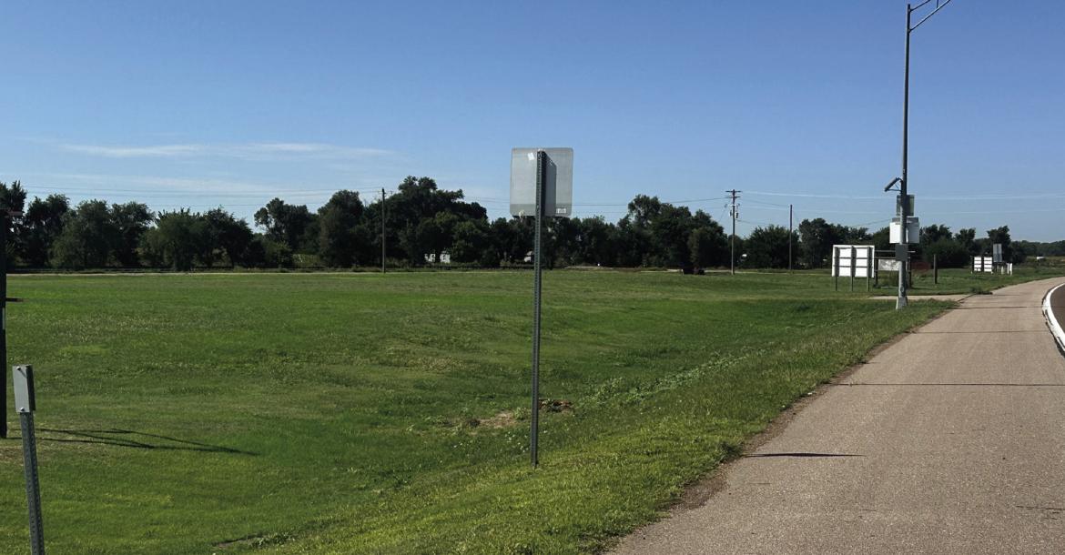 The proposed site for Cambridge’s new fire barn south of Highway 6/34 on the west side of Cambridge.